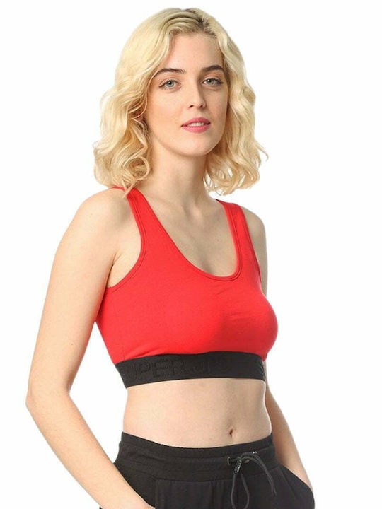 Paco & Co Women's Sports Bra without Padding Red