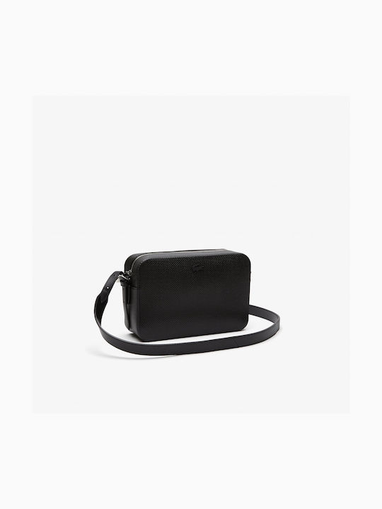 Lacoste Leather Women's Bag Shoulder Black