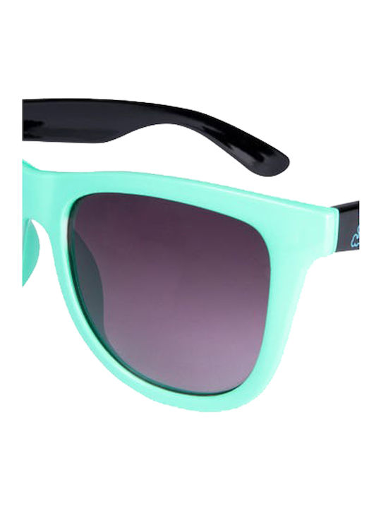 Santa Cruz Toxic Strip Men's Sunglasses with Turquoise Plastic Frame and Black Gradient Lens SCA-SUN-0218