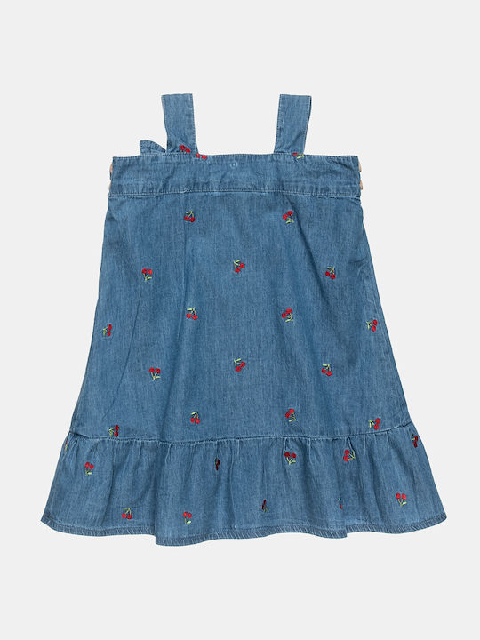 Alouette Rochie pentru Copii Denim Fără mâneci Albastru