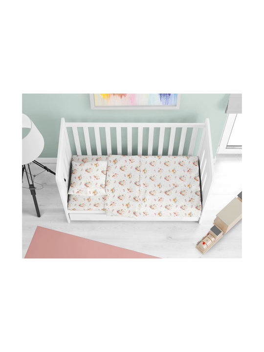 Dimcol Pink Fitted Set 120x160cm