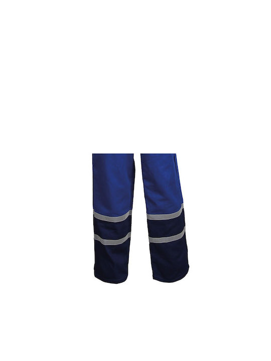 Stenso Work Coveralls Dungarees & Reflective Tapes Cotton Blue