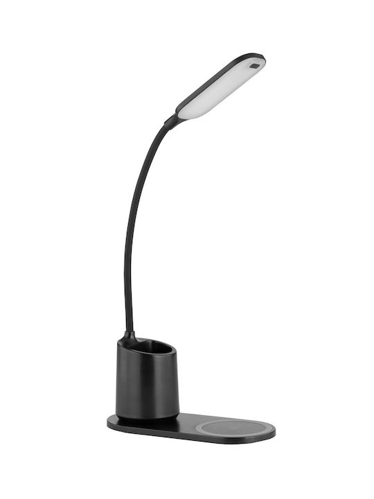 Globo Lighting LED Φωτιστικό Γραφείου με Εύκαμπτο Βραχίονα σε Μαύρο Χρώμα