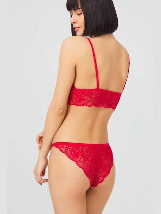 CottonHill Δαντελένιο Σετ Εσωρούχων Bralette με Slip CH1803 CottonHill Δαντελένιο Σετ Εσωρούχων Bralette με Slip CH1803