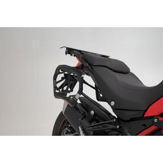SW-Motech TRAX ADV Motorcycle Hard Side Case Set 45lt in Black Colour