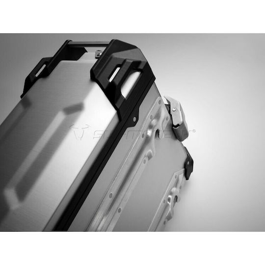 SW-Motech TRAX ADV Πλαϊνή Βαλίτσα Μοτοσυκλέτας Αριστερή Αλουμινίου 37lt σε Μαύρο Χρώμα