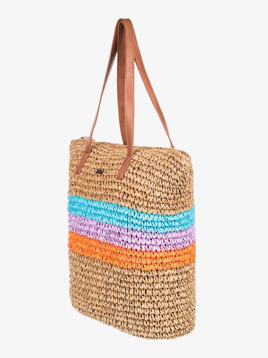 Roxy Twilight Moon Wicker Beach Bag Multicolour