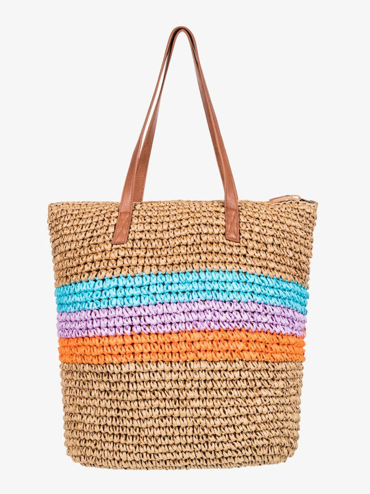 Roxy Twilight Moon Wicker Beach Bag Multicolour