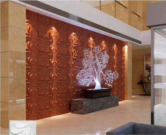 3D Wall Panels From PVC Margarita Margarita White 50x50cm