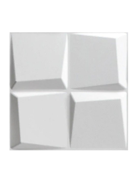 3D Wandpaneele aus PVC Cubit Cubit Weiß 50x50cm