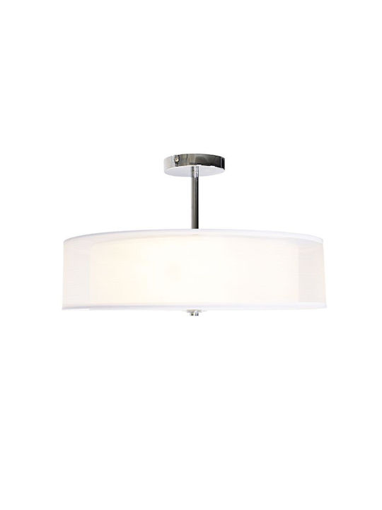 Qazqa Ceiling Mount Light White with Socket E27