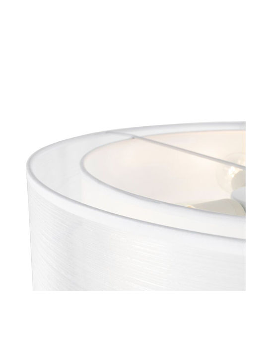Qazqa Ceiling Mount Light White with Socket E27