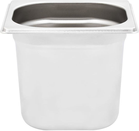 vidaXL Σκεύος Gastronorm Ανοξείδωτο GN1/6 με Βάθος 150mm 8τμχ