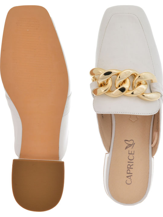 Flat Mules σε Λευκό Χρώμα