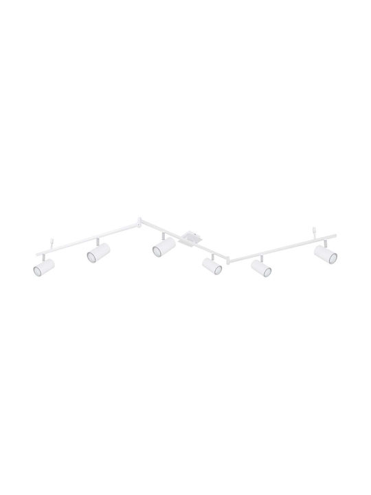 Globo Lighting Single Spot with Socket GU10 in White Color