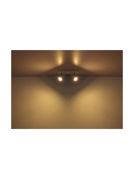 Globo Lighting Single Spot with Socket GU10 in White Color