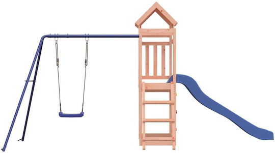 vidaXL Holzturm mit Kletterfläche Braun