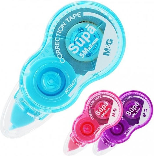 M&G Mini Supa Διορθωτική Ταινία Γαλάζιο (Διάφορα Χρώματα) 1τμχ