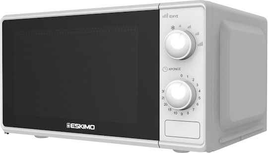 Eskimo Φούρνος Μικροκυμάτων 20lt Λευκός