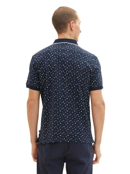 Tom Tailor Men's Short Sleeve Blouse Polo Navy Blue