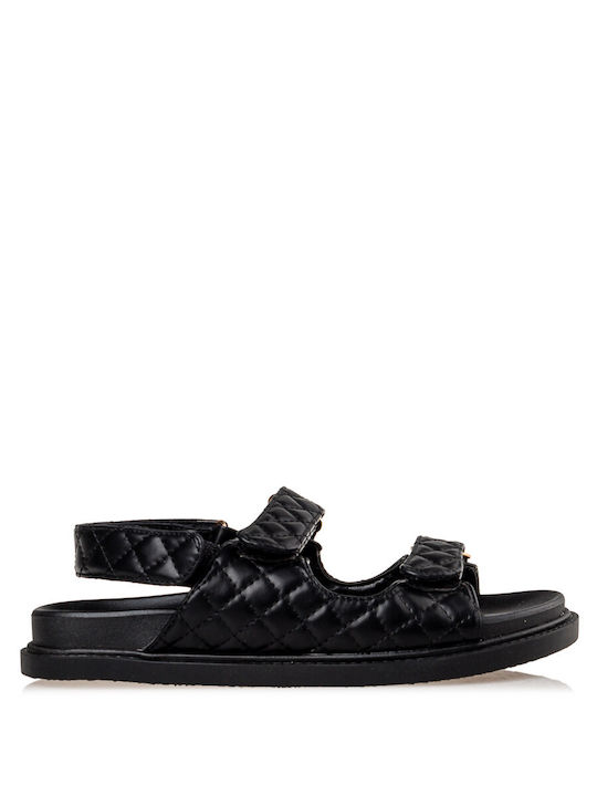 Envie Shoes Women's Flat Sandals Flatforms in Black Color