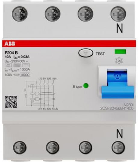 Abb Relee de Fază Scurgere de pământ 40A Tetrapolar