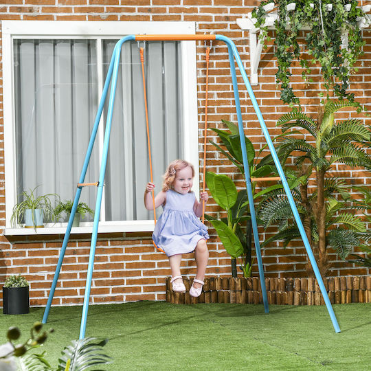 Outsunny Κούνια Μεταλλική 163x145x181εκ. για 3+ Ετών Πορτοκαλί
