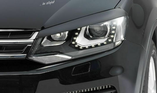 Front Headlights Eyebrows for Volkswagen Touareg 2010