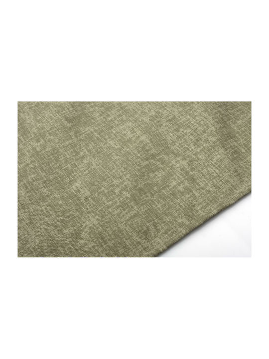 Dimcol Panama Cotton & Polyester Stain Resistant Checkered Tablecloth Olive 90x90cm