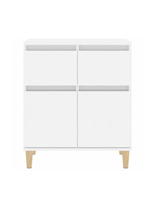 Sideboard made of Solid Wood with Drawers White 60x35x70cm