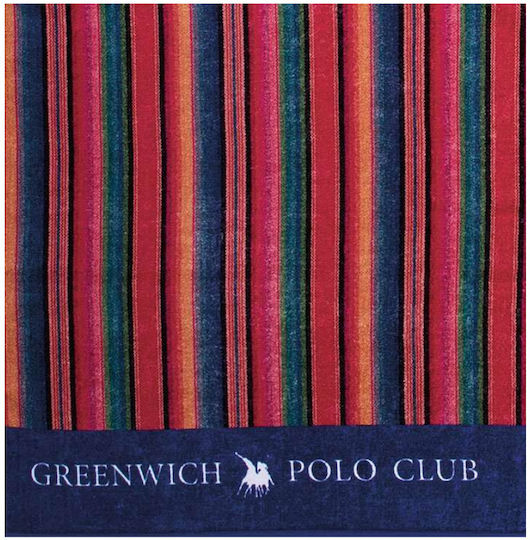 Greenwich Polo Club Beach Towel Cotton Burgundy 170x80cm.