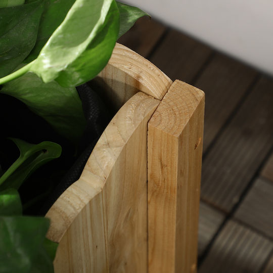 Outsunny Planter Box Wooden Beige 86x30x50cm.