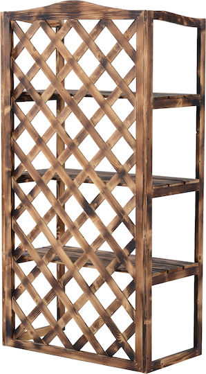 Outsunny Pot Rack Wooden Brown 80cmx40cmx150cmcm.