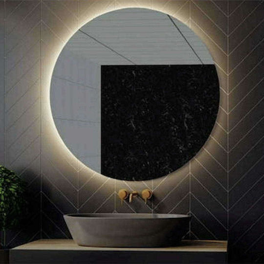 Karag Sardes Round Bathroom Mirror Led 80x80cm