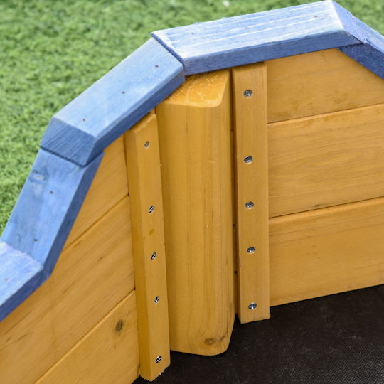 Outsunny Cutie de nisip Pirate Ship 158x78x45.5cm. Maro