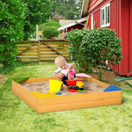 Outsunny Outsunny Spielplatzspielzeug & Ausrüstung Sandkasten Mit Tunnel Mehrfarbig Für 3+ Jahre alt