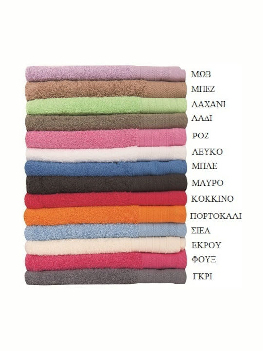 Dimcol Hand Towel Πενιε 500 Gr 40x60cm. Grey Weight 500gr/m²