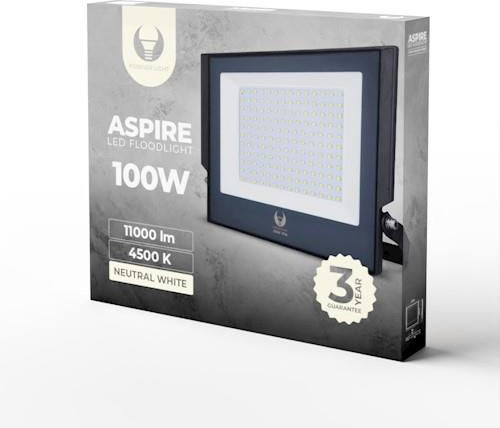 Forever Light Στεγανός Προβολέας LED 100W Φυσικό Λευκό 4500K IP66