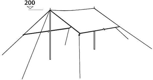 Easy Camp Tarp 4 Persons Granite Grey