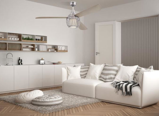Westinghouse Graham Deckenventilator 132cm mit Leuchte Brushed Nickel