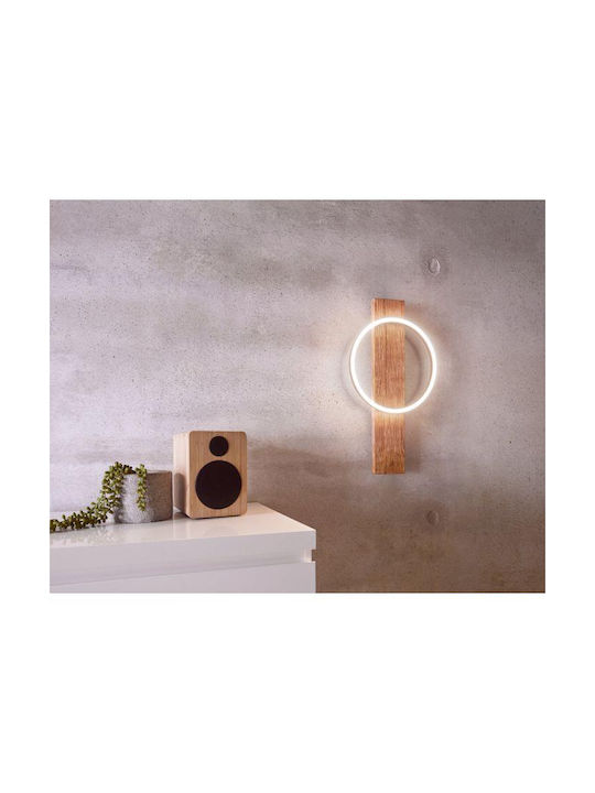 Eglo Boyal Modern Lamp Wall with Integrated LED and Warm White Light Black 30x30x56cm