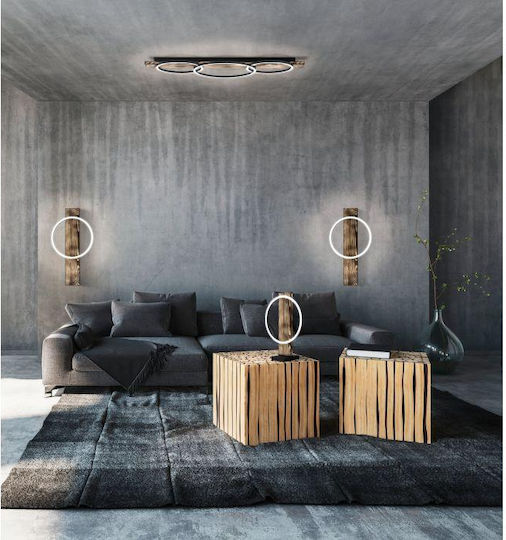 Eglo Boyal Modern Lumină de Perete cu LED Integrat și Lumină Alb Cald Negru 30x30x56cm