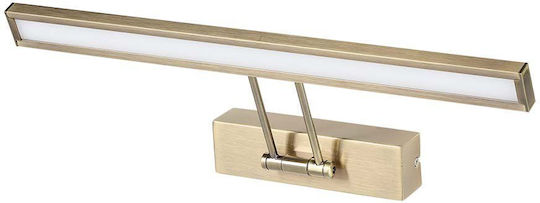 V-TAC Modern Leuchte Wand mit Integrierter LED und Warmweißes Licht Silber 45.5x4.5x19cm