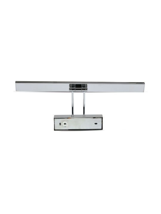 V-TAC Modern Lamp Wall with Integrated LED and Warm White Light Silver 45.5x4.5x19cm