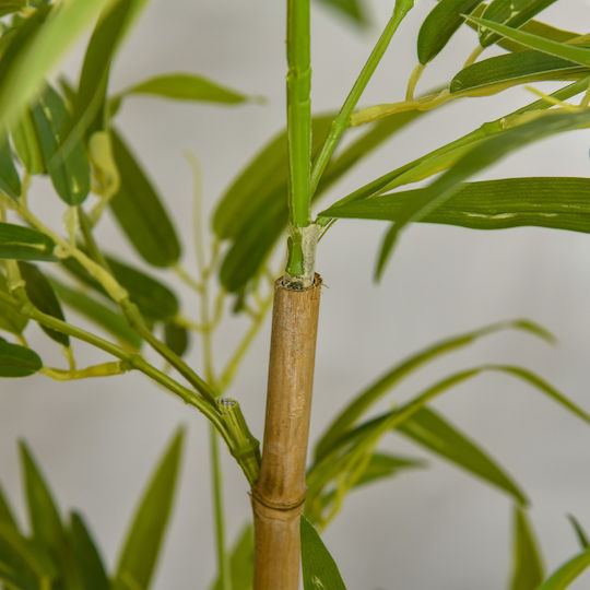Künstliche Pflanze im Topf Bamboo Grün 120cm HomCom