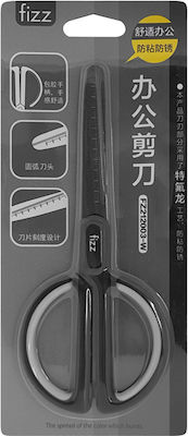 Fizz Scissors for Crafts 17cm with Metallic Blade Black