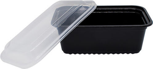 Intertan Disposable Plastic Tableware for Hot / Microwave Safe 500ml Black 50pcs QM502T