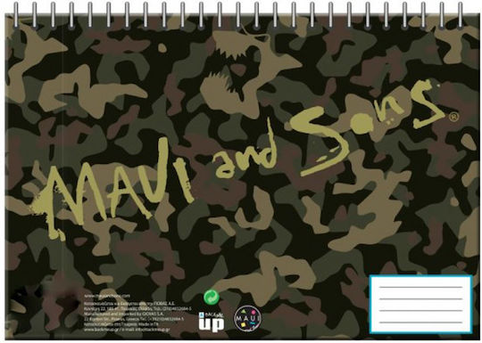 Maui & Sons Drawing Pad Shark Camouflaze 1pcs