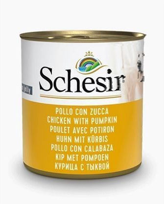 Schesir Wet Food Dogs in Cans with Pumpkin and Chicken 285gr