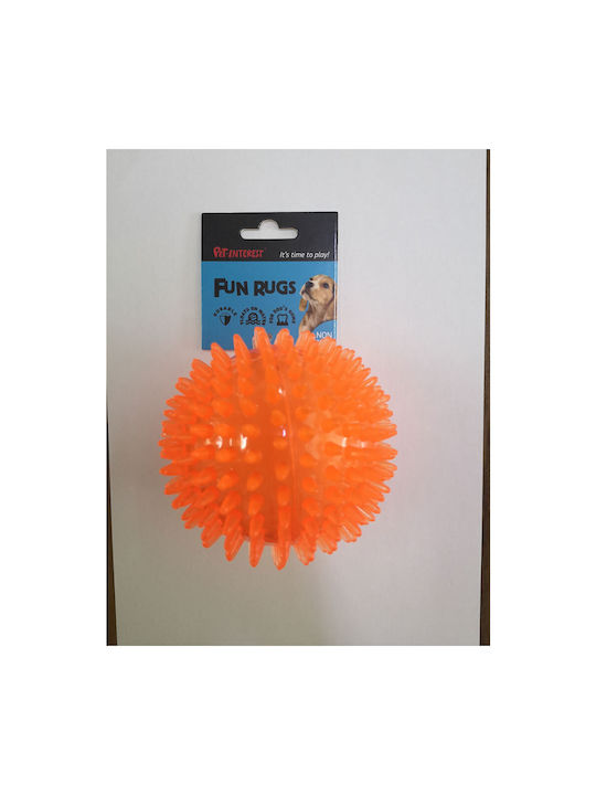 Pet Interest Cool Ball Dog Toy 10cm Orange Pet Interest Cool Ball Dog Toy 10cm Orange
